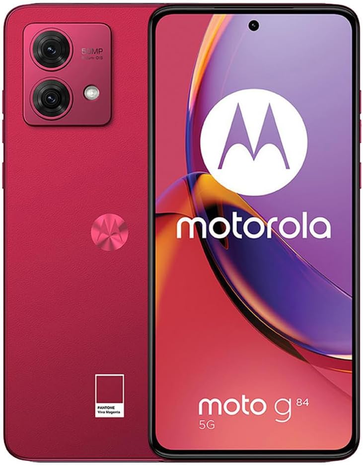 Motorola G84 5G 12GB 256GB Viva Magenta - UAE Version (TDRA) Motorola G84 5G 12GB 256GB Viva Magenta - UAE Version (TDRA)
